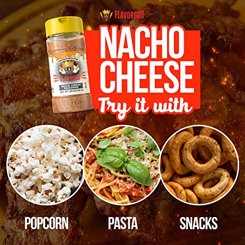 Healthy Flavorgod Nacho Cheese Seasoning - Zero Calories, Low So