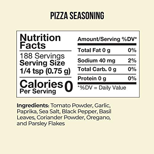 Healthy Flavorgod Pizza Seasoning - Zero Calories, Low Sodium, Z Healthy Flavorgod Pizza Seasoning - Zero Calories, Low Sodium, Z