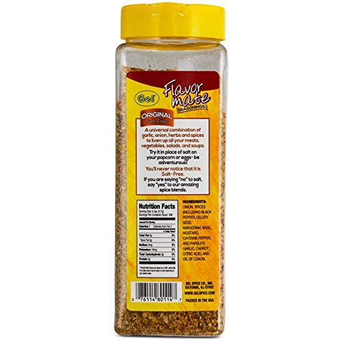 Flavor Mate No Msg Salt Free Seasoning - 16 Oz - Club Size Orig