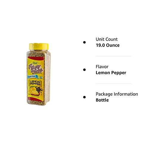 Flavor Mate No MSG Salt Free Seasoning - 19 oz - Club Size Lemo...