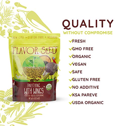 Flavor Seed - Anything With Wings Organic Poultry Rub, Dust And