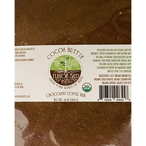 Flavor Seed - Cocoa Butter Organic Chocolate Coffee Bbq Rub 3.