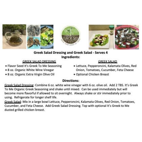 Flavor Seed - Its Greek To Me Organic Greek Seasoning|Keto, Pal