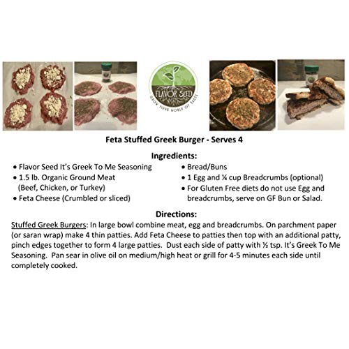 Flavor Seed - Its Greek To Me Organic Greek Seasoning|Keto, Pal