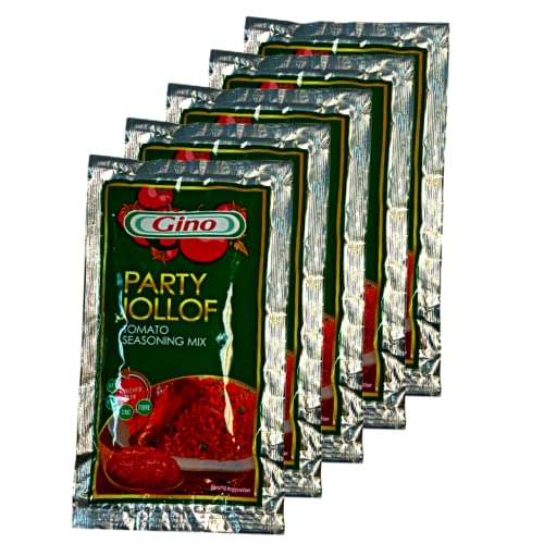 Gino Jollof Rice Seasoning Tomato Paste 7Og2.4Oz Pack Of 5 Pa