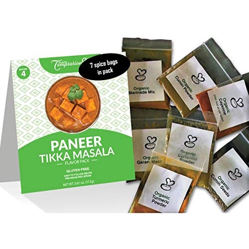 4-Serving Indian Spice Sets For Paneer Tikka Masala By Flavor Te