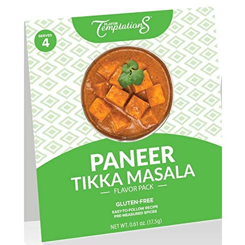 4-Serving Indian Spice Sets For Paneer Tikka Masala By Flavor Te