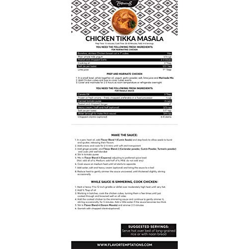 Chicken Tikka Masala, Butter Chicken Curry, Tandoori Chicken, In