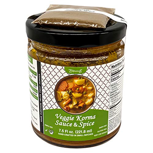 Veggie Korma Or Kurma Indian Curry Sauce Plus Garam Masala Powde