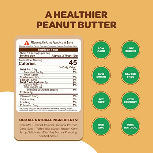 Flavored Pb Co. Peanut Butter Powder, Low Carb And Only 45 Calor