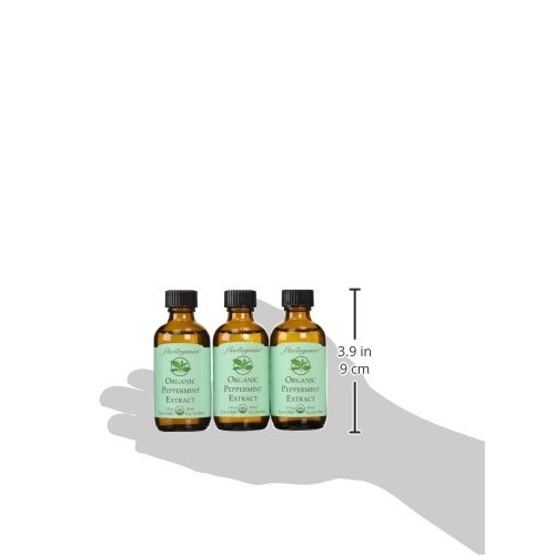 Flavorganics Organic Peppermint Extract, 2-Ounces Glass Bottles