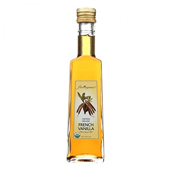 Flavorganics Organic French Vanilla Syrup, 8.5 Ounce - 6 Per Case.