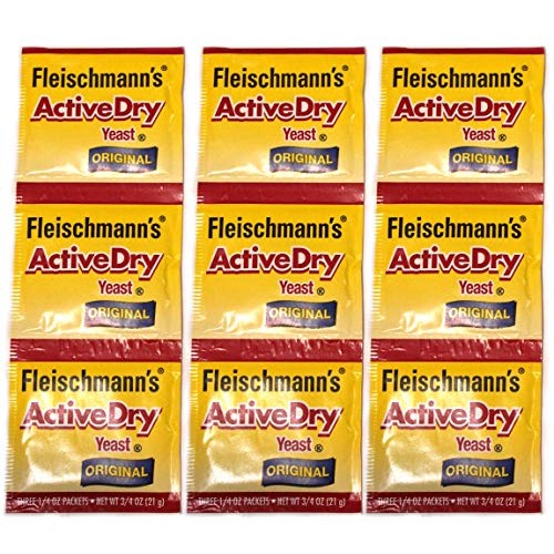 Fleischmanns Active Dry Yeast Strip, 0.25 Ounce 9 Count
