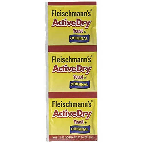 Fleischmanns Active Dry Yeast,0.25 Ounce, 3 Count 2 Pack