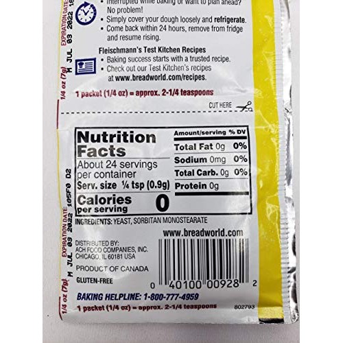 Fleischmanns, Active Dry Yeast, 0.75 Oz 3 Ct - Set Of 3