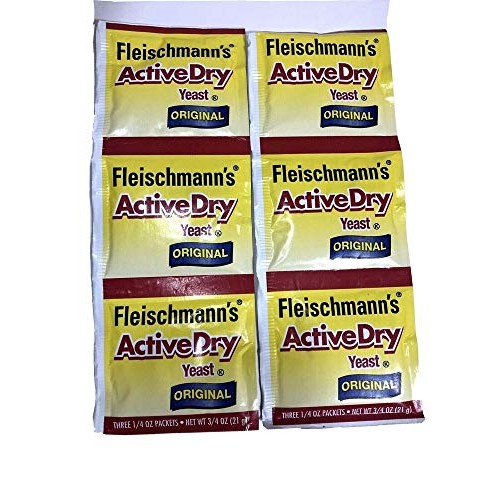 Fleischmanns Active Dry Yeast Original 2 Packs Of 3 1/4 Oz Pack