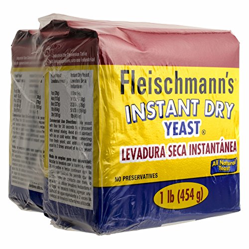 Fleischmanns Instant Dry Yeast, 2 Pk./1 Lb. Pack Of 2