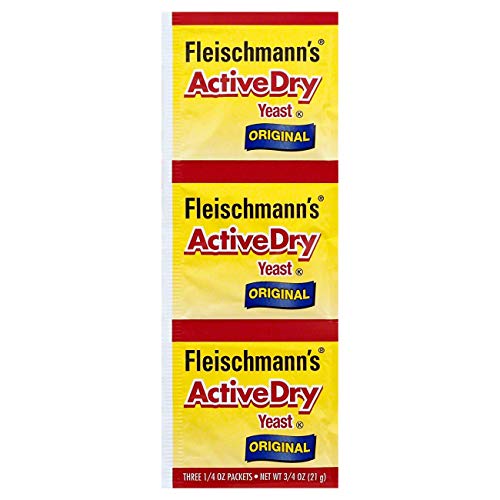 Fleischmanns Yeast, Active, Dry, 0.75-Ounce Packet Pack Of 15