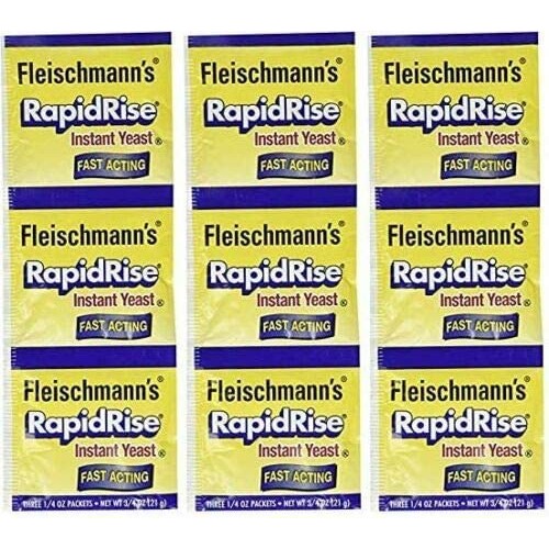 Fleischmanns Yeast, Yeast Rapid Rise Active, 0.25 Ounce, 9 Pack