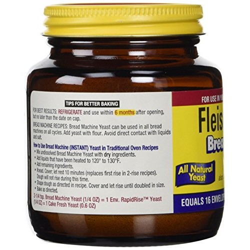 Fleischmanns Yeast For Bread Machines, 4-Ounce Jars Pack Of 3