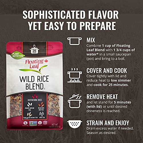 Floating Leaf Fine Foods - Wild Rice Blend - Case Of 6 X 14 Ounc