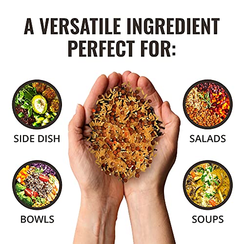 Floating Leaf Sprouted Crimson Lentils, Wild Rice And Quinoa Pra