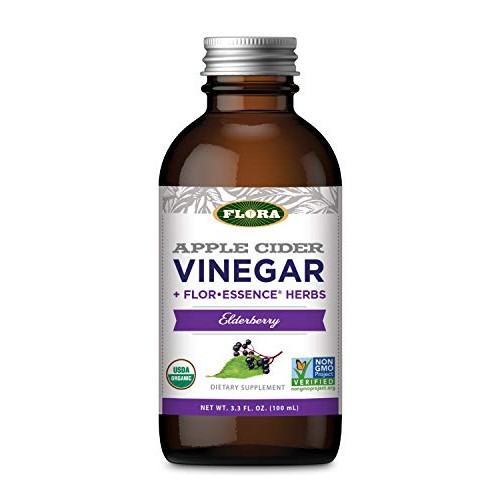 Flora Organic Apple Cider Vinegar Shots, Elderberry Crystals &Amp; H