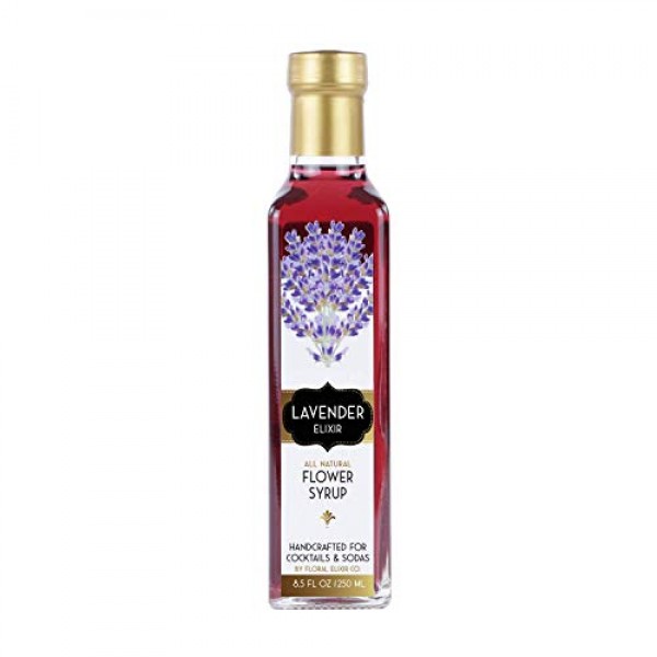 Floral Elixir Co.S Lavender Elixir - All Natural Syrup For Cockt