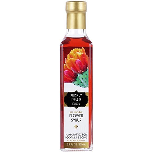 Floral Elixir Co. Prickly Pear Elixir - All Natural Syrup For Co Floral Elixir Co. Prickly Pear Elixir - All Natural Syrup For Co