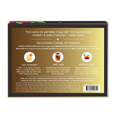 Floral Elixir Co. Cocktail Kit For Whiskey Lovers
