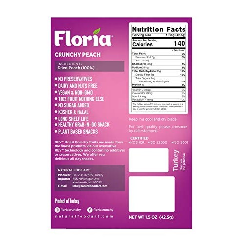 Dried Peach Fruit Chips And Crisps, No Sugar Added Dried Fruit S