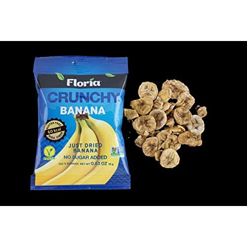 Natural Healthy Snacks, Dried Banana Fruit Crisps, No Sugar Adde