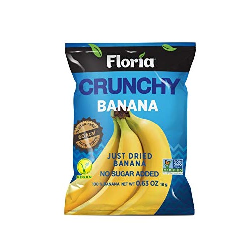 Natural Healthy Snacks, Dried Banana Fruit Crisps, No Sugar Adde