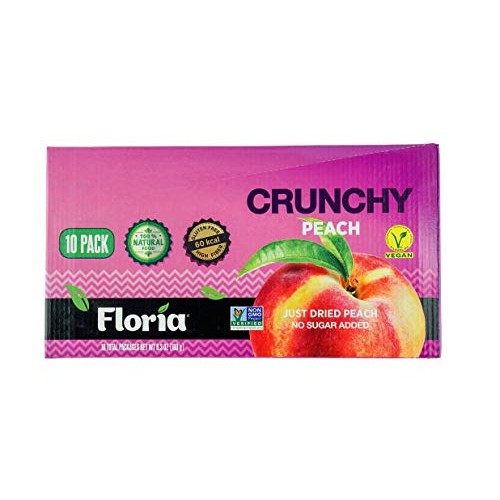 Natural Healthy Snacks, Dried Peach Fruit Crisps, No Sugar Added