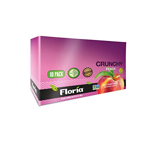 Natural Healthy Snacks, Dried Peach Fruit Crisps, No Sugar Added