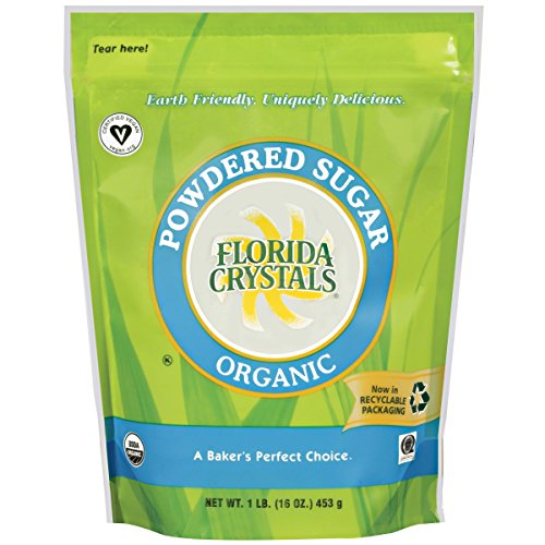 Florida Crystals Organic Powdered Sugar, 16 Ounce Pack Of 6