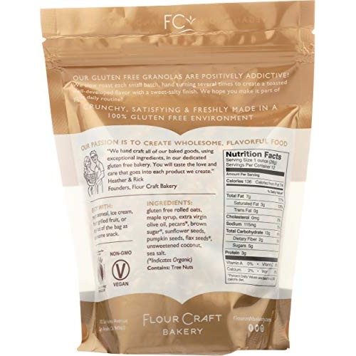 Flour Craft Bakery, Granola Maple Pecan, 12 Ounce