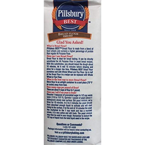 Pillsbury Best - Bread Flour Enriched - 4 Packs 20Lb Total 5Lb