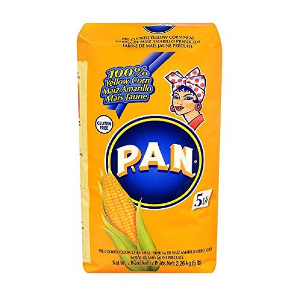 P.A.N. White & Yellow Corn Meal – Pre-cooked Gluten Free and Kos...