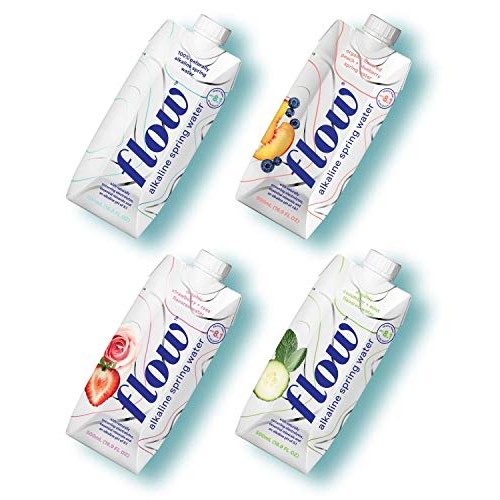 Flow Alkaline Spring Water - Naturally Alkaline Flavored Water W...
