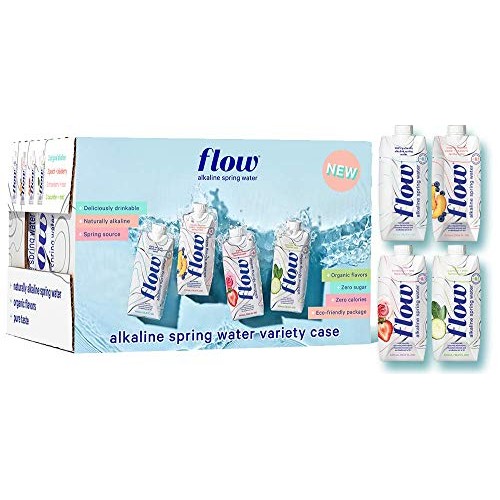 Flow Alkaline Spring Water - Naturally Alkaline Flavored Water W...
