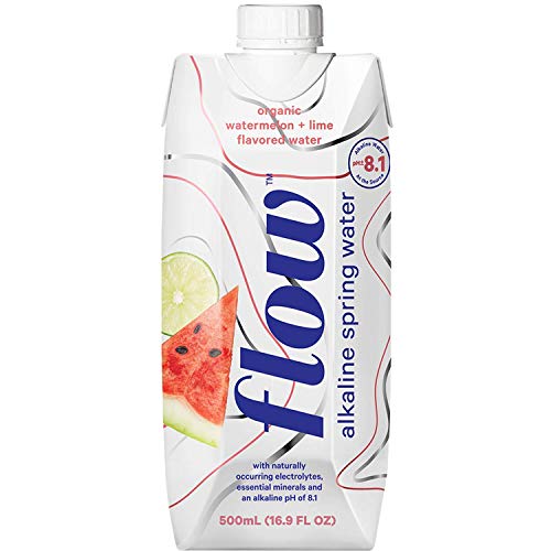 Flow Alkaline Spring Water - Watermelon and Lime Flavored Natura...