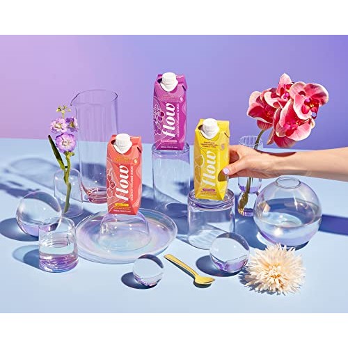 Flow Vitamin Infused Spring Water, Organic Citrus Flavor, Infuse...