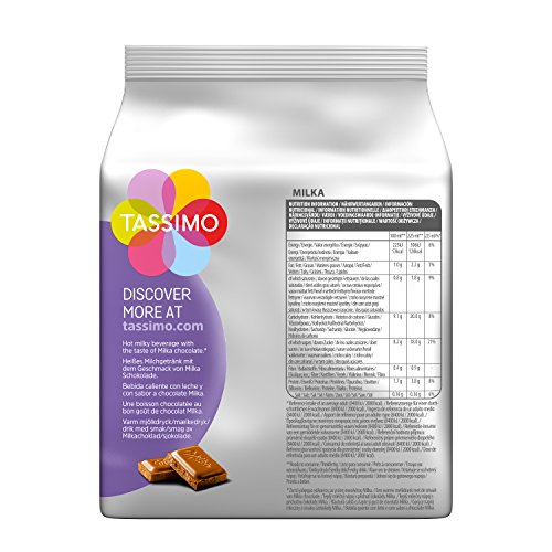 Tassimo Milka Hot Chocolate, 5-Pack, Chocolate, Capsules, 40 T-D