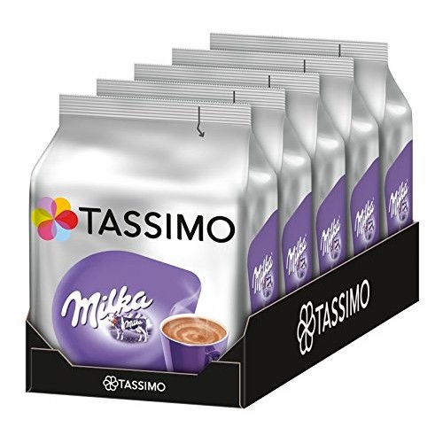 Tassimo Milka Hot Chocolate, 5-Pack, Chocolate, Capsules, 40 T-D