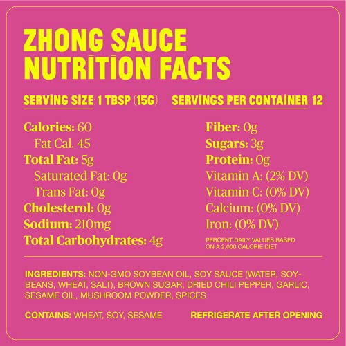 Flybyjing Zhong Sauce, Spicy Sweet Savory Sichuan Chili Oil Sauc