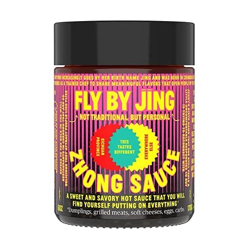 Flybyjing Zhong Sauce, Spicy Sweet Savory Sichuan Chili Oil Sauc