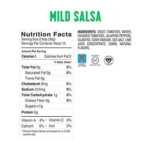 Fody Foods Vegan Mild Salsa Pack | Chunky Tomato Jalapeno Salsa