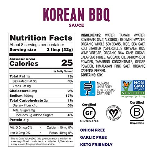 Fody Foods Vegan Korean Bbq Sauce Marinade | Red Miso | Avocado