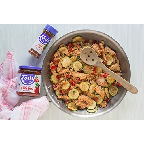 Fody Foods Vegan Medium Salsa Pack | Chunky Tomato Jalapeno Sals